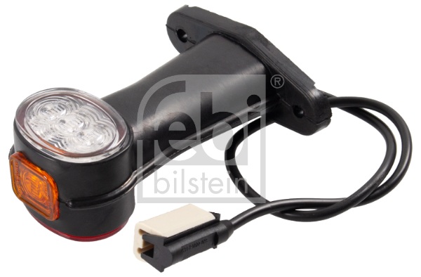 Lumina delimitare stanga dreapta, portocaliu rosu alb, LED; latime 129mm lungime cablu 500mm, pe bratul mediu-lung, 12 24V (conector: CLICK-IN, IPIP67)