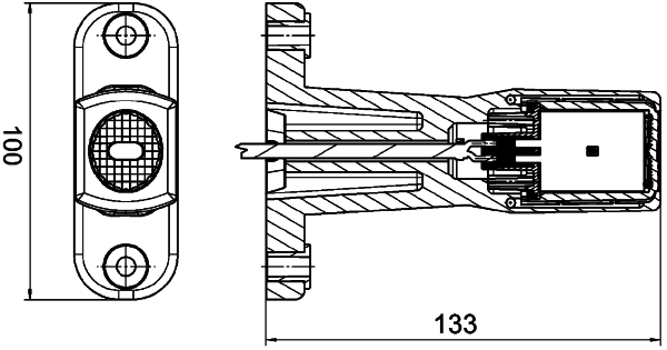 Lumina delimitare stanga/dreapta, portocaliu/rosu/alb, LED lungime cablu 500mm, pe brațul mediu-lung, 12/ potrivit SCANIA; SOLARIS (conector: EASYCONN, IP6K9K) 24V [3]