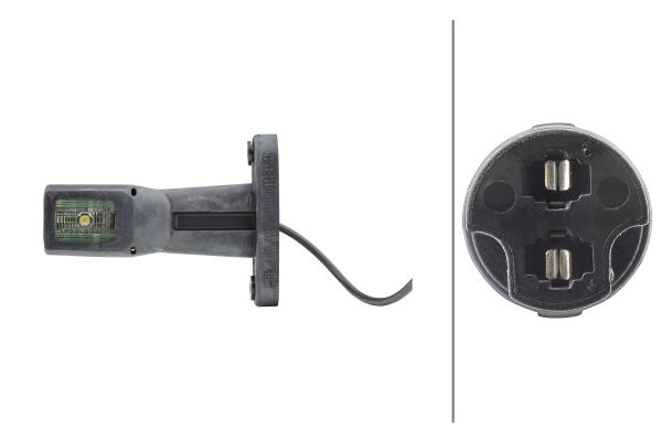 Lumina delimitare stanga/dreapta, portocaliu/rosu/alb, LED lungime cablu 500mm, pe brațul mediu-lung, 12/ potrivit SCANIA; SOLARIS (conector: EASYCONN, IP6K9K) 24V [2]