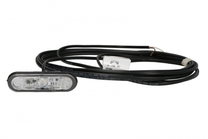 Lumina delimitare stanga dreapta; POSIPOINT II, alb, LED, inaltime 24,3mm; latime 81,4mm; adancime 20mm lungime cablu 5000mm, 12 24V (POSIPOINT II)