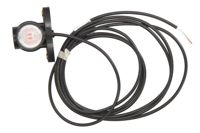 Lumina delimitare stanga dreapta, rosu alb galben, LED, inaltime 64mm; latime 98,6mm; adancime 44,5mm, lungime cablu 4000mm, 24V