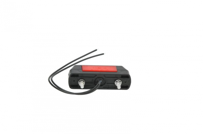 Lumina delimitare stanga/dreapta, rosu/alb, LED, inaltime 105mm; latime 28mm; adancime 34mm lungime cablu 210mm, fara prindere, 12/24V [2]