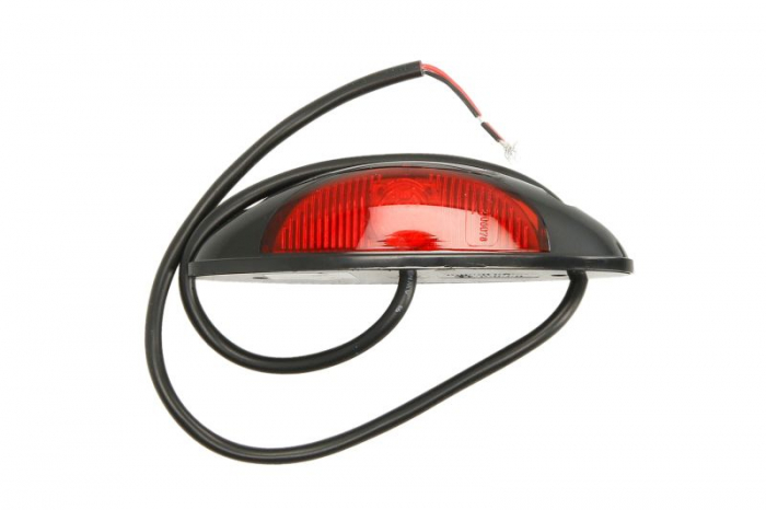 Lumina delimitare stanga/dreapta, rosu/alb, LED, inaltime 125mm; latime 39mm; adancime 32mm lungime cablu 500mm, fara prindere, 9/32V [2]