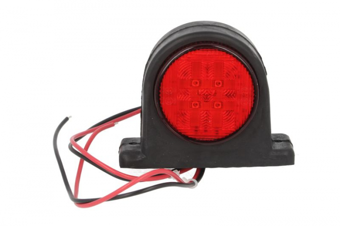 Lumina delimitare stanga dreapta, rosu alb, LED, inaltime 67,2mm; latime 86mm; adancime 44,3mm, 12 24V