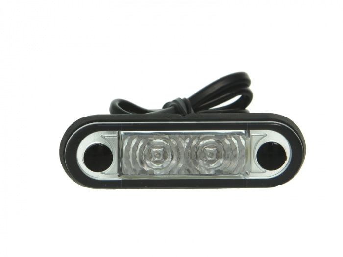 Lumina delimitare stanga dreapta, rosu, LED, inaltime 25,9mm; latime 79mm lungime cablu 500mm, 12 24V