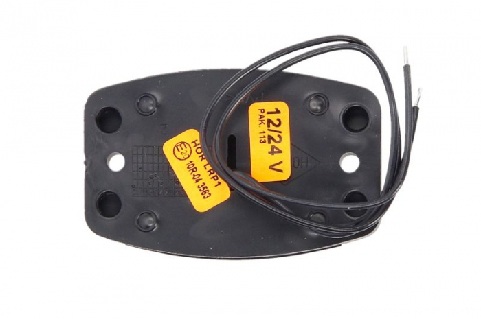 Lumina delimitare stanga/dreapta, rosu, LED, inaltime 46,5mm; latime 75mm; adancime 26,5mm lungime cablu 350mm, fara prindere, 12/24V [2]