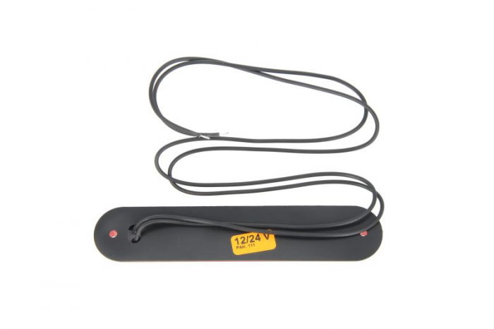 Lumina delimitare stanga/dreapta; SLIM, rosu, 6 LED, inaltime 15,5mm; latime 135mm; adancime 27mm lungime cablu 500mm, 12/24V (SLIM) [2]