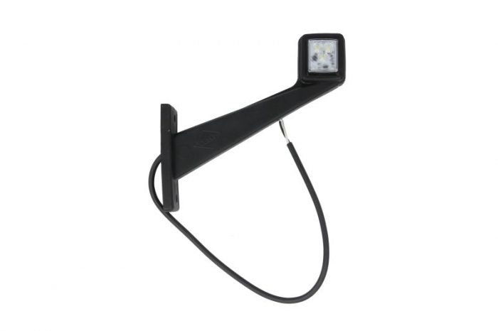 Lumina delimitare stanga, forma: dreptunghiular, rosu/alb, LED lungime cablu 400mm, pe brațul lung, 12/24V [2]