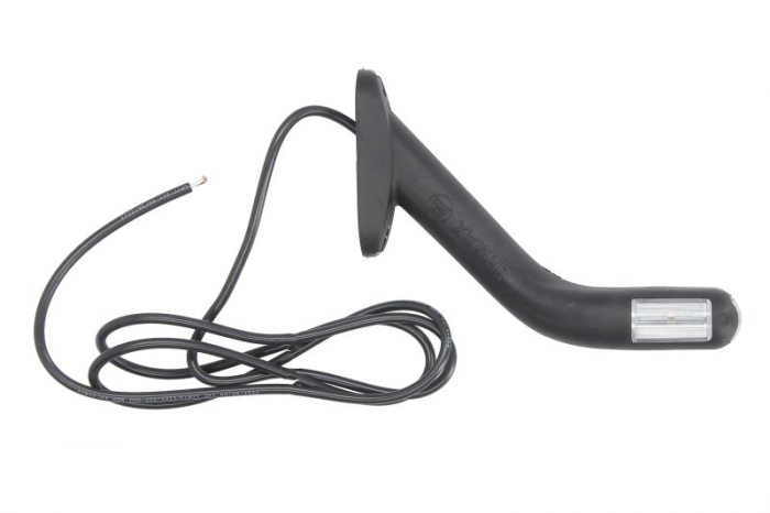 Lumina delimitare stanga, forma: oval, portocaliu/rosu/alb, LED lungime cablu 1500mm, pe brațul lung, 12/24V [2]