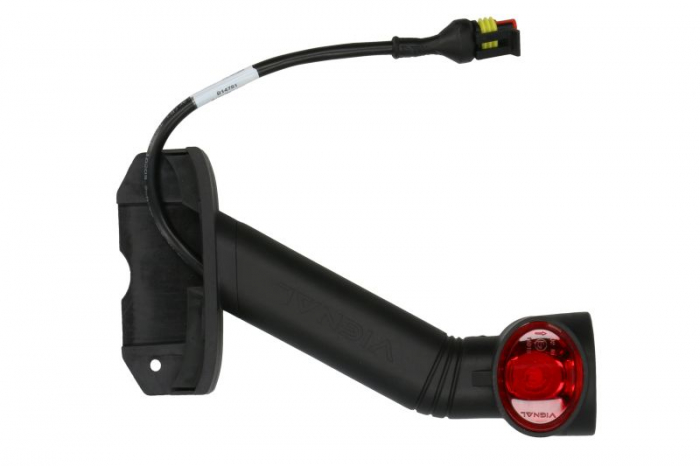 Lumina delimitare stanga, forma: oval, portocaliu/rosu/alb lungime cablu 350mm, pe brațul lung, 12/24V (conector: SUPERSEAL 2PIN) [2]