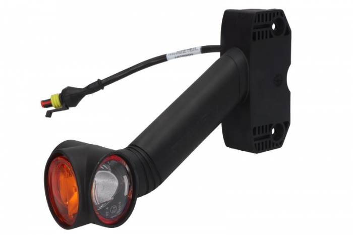 Lumina delimitare stanga, forma: oval, portocaliu/rosu/alb lungime cablu 350mm, pe brațul lung, 12/24V (conector: SUPERSEAL 2PIN) [3]