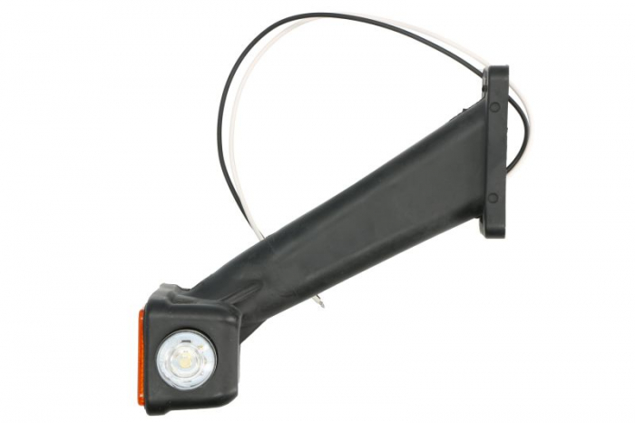 Lumina delimitare stanga, portocaliu rosu alb, LED lungime cablu 160mm, pe bratul lung, 24V