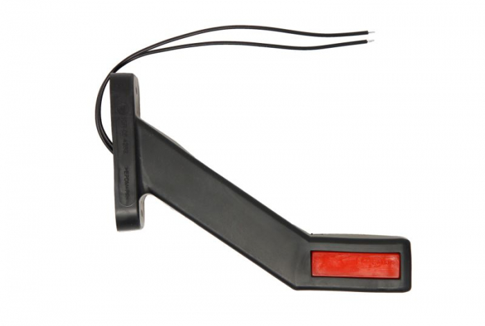 Lumina delimitare stanga, portocaliu rosu alb, LED lungime cablu 240mm, pe bratul lung, 12 24V (tip: neon)