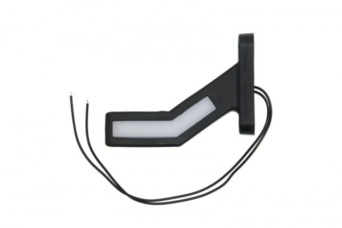 Lumina delimitare stanga, portocaliu rosu alb, LED lungime cablu 240mm, pe bratul mediu-lung, 12 24V (tip: neon)