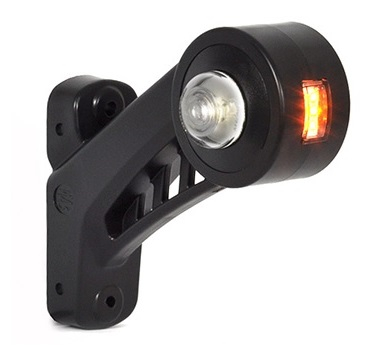 Lumina delimitare stanga, portocaliu/rosu/alb, LED lungime cablu 280mm, pe brațul mediu-lung, 12/24V [2]