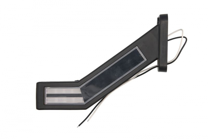 Lumina delimitare stanga, portocaliu/rosu/alb, LED lungime cablu 400mm, pe brațul lung, 12/24V [2]