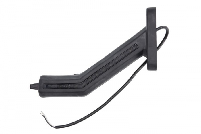 Lumina delimitare stanga, portocaliu rosu alb, LED lungime cablu 400mm, pe bratul lung, 12 24V (IP6K9K)