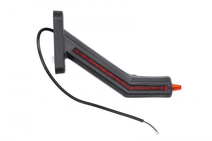 Lumina delimitare stanga, portocaliu/rosu/alb, LED lungime cablu 400mm, pe brațul lung, 12/24V (IP6K9K) [2]