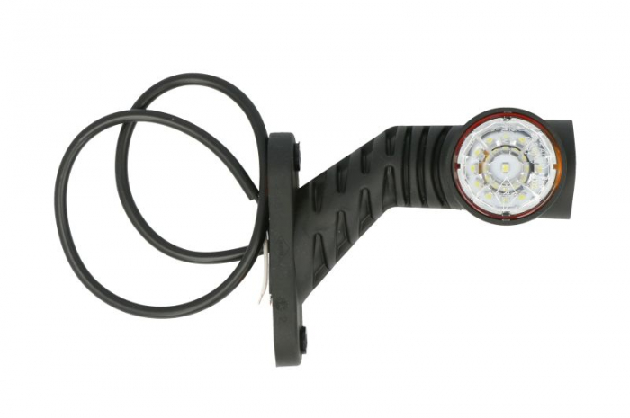 Lumina delimitare stanga, portocaliu/rosu/alb, LED lungime cablu 500mm, pe brațul mediu-lung, 12/24V [2]