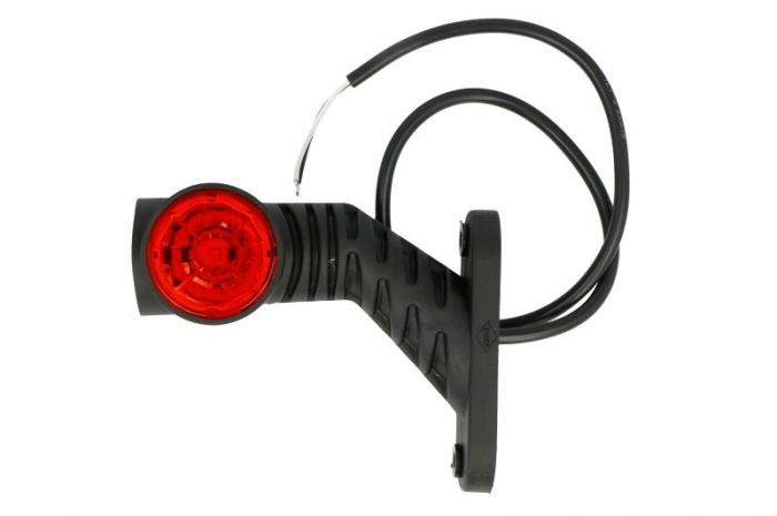 Lumina delimitare stanga, portocaliu rosu alb, LED lungime cablu 500mm, pe bratul mediu-lung, 12 24V