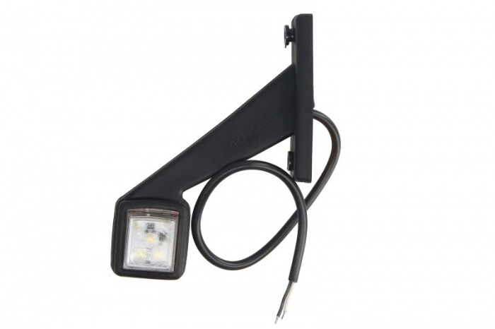 Lumina delimitare stanga, rosu alb lungime cablu 350mm, pe bratul mediu-lung, 12 24V