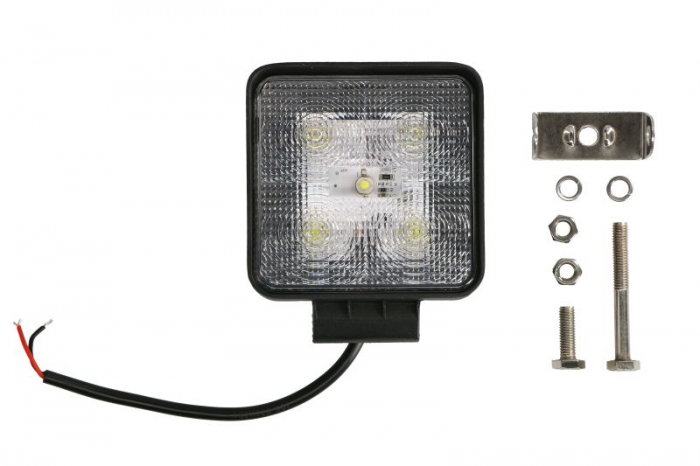 Lumina lucru (Epistar LED, 10-30V, 15W, 1200lm, numar elemente LED: 5x3W, inaltime: 110mm, latime: 110mm, adancime: 36mm)