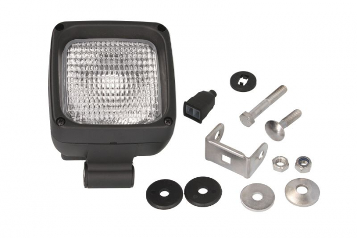 Lumina lucru (H3, 12 24V, 70W, lungime: 100mm, inaltime: 100mm, adancime: 91mm, carcasa din plastic; Conector AMP; intrerupator)