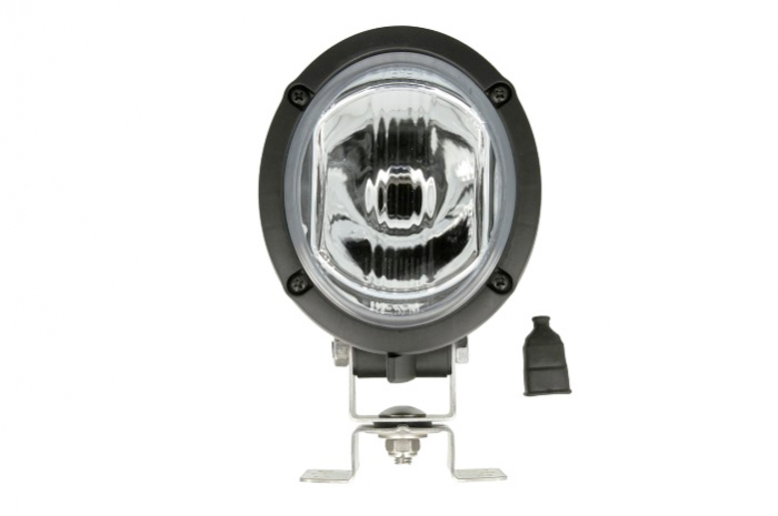 Lumina lucru (H3, 12 24V, 70W, lungime: 104mm, inaltime: 120mm, adancime: 100mm, amortizor; carcasa din plastic; Conector AMP; Optica FF; reglarea luminii) potrivit JOHN DEERE 3000, 5000