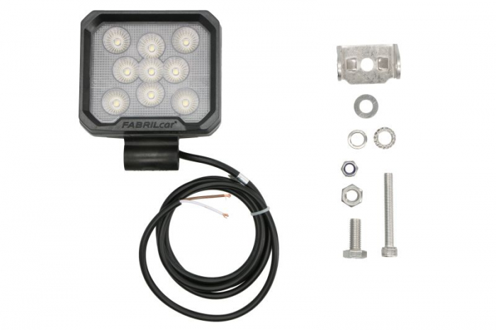 Lumina lucru (LED, 10 30V, 9-59V, 16W, 1500lm, numar diode: 9, lungime: 85mm, inaltime: 98mm, latime: 110mm, adancime: 40mm, lungime cablu: 1,5m, lumina dispersata; carcasa plastic) potrivit ADR WORKF