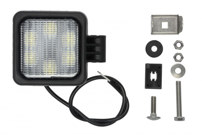 Lumina lucru (LED, 12 24 32 48V, 24W, 1500lm, numar elemente LED: 6, lungime: 100mm, inaltime: 100mm, adancime: 76mm, lungime cablu: 0,5m)