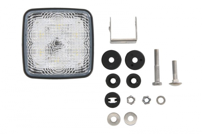 Lumina lucru (LED, 12 24V, 11W, 800lm, numar elemente LED: 6, lungime: 104mm, inaltime: 105mm, adancime: 51mm, lungime cablu: 0,5m)