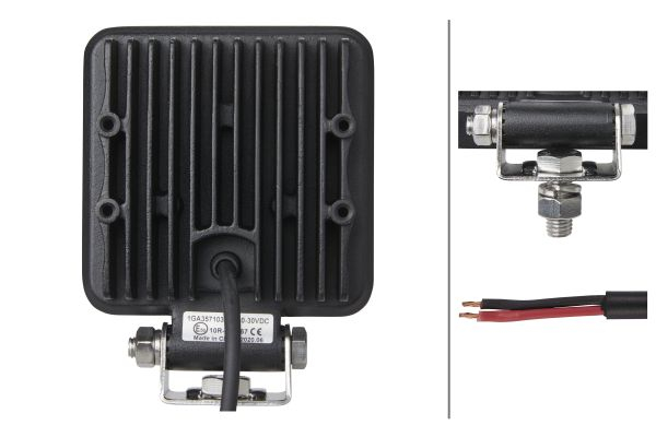 Lumina lucru (LED, 12/24V, 15W, 1500lm, numar elemente LED: 9, inaltime: 100/129mm, latime: 100mm, adancime: 40mm) [2]