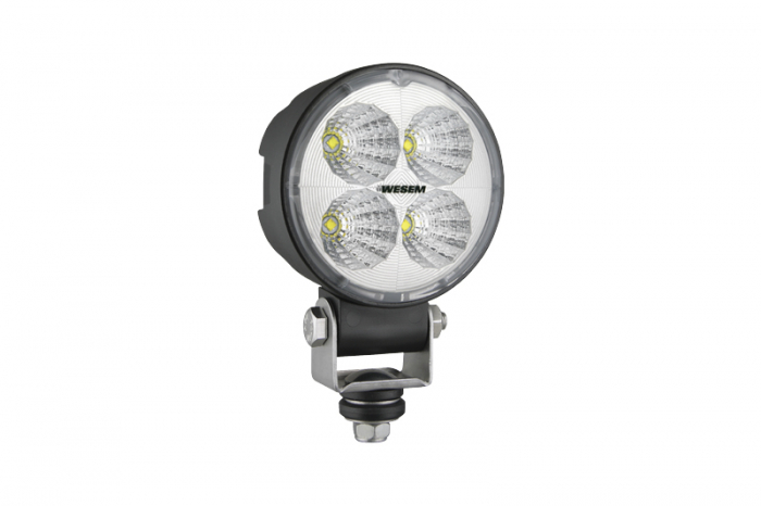 Lumina lucru (LED, 12 24V, 18W, 1500lm, numar elemente LED: 4, adancime: 72mm, diametru: 87mm, carcasa din aliaj; Conector AMP; unghiul de distributie a luminii 35 grade)
