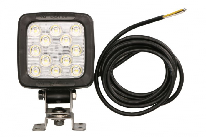 Lumina lucru (LED, 12 24V, 2 17W, 2000lm, numar elemente LED: 12, inaltime: 101mm, latime: 100mm, adancime: 77,5mm, lungime cablu: 0,25m, cu functie de Lumina marsarier)