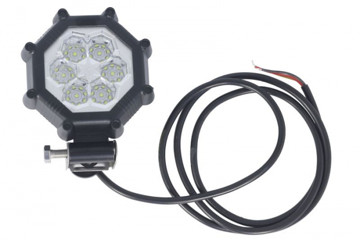 Lumina lucru (LED, 12 24V, 20W, 1800lm, numar diode: 6, inaltime: 105mm, latime: 105mm, adancime: 58mm, lungime cablu: 1,5m, lumina dispersata; mers inapoi, cu lumina inversa)
