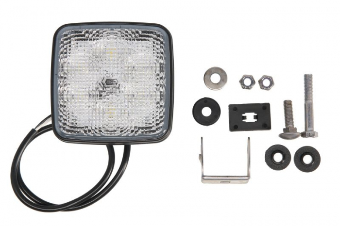 Lumina lucru (LED, 12 24V, 22W, 1600lm, numar elemente LED: 12, lungime: 104mm, inaltime: 105mm, adancime: 51mm, lungime cablu: 0,5m, cu functie de Lumina marsarier)