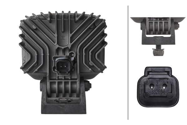 Lumina lucru (LED, 12/24V, 26W, 1850lm, numar elemente LED: 6, lungime: 110mm, inaltime: 128mm, latime: 111mm, adancime: 68mm, lumina dispersata) [2]