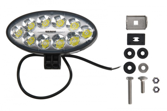 Lumina lucru (LED, 12 24V, 35W, 4000lm, numar elemente LED: 10, lungime: 176mm, inaltime: 87mm, adancime: 86mm, lungime cablu: 0,5m, lumina focalizata)