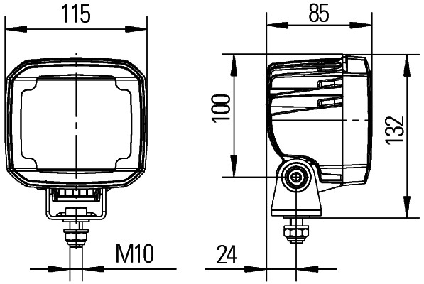 Lumina lucru (LED, 12/24V, 50W, 4400lm, numar elemente LED: 8, inaltime: 132mm, latime: 115mm, adancime: 85mm) [3]