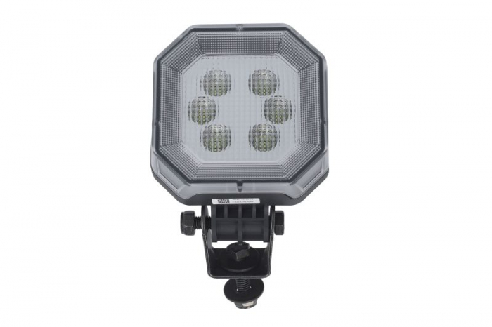 Lumina lucru (LED, 12 24V, 8W, 800lm, numar diode: 6, inaltime: 98mm, latime: 98mm, adancime: 53mm, 2 pin socket; lumina dispersata; cu intrerupator)
