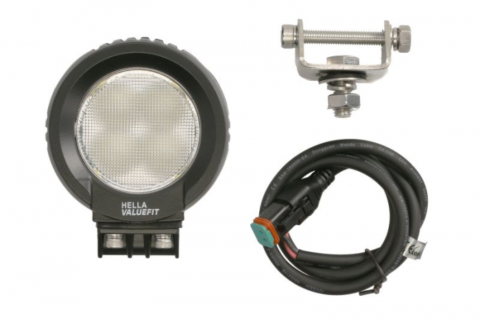 Lumina lucru (LED, 12-48V, 21W, 2100lm, numar diode: 4, inaltime: 123mm, adancime: 75mm, diametru: 91mm, lungime cablu: 0,8m)