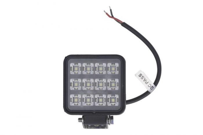 Lumina lucru (LED, 9 12 24 32V, 12W, 1000lm, numar diode: 12, inaltime: 76mm, latime: 76mm, adancime: 25mm, lungime cablu: 0,2m)
