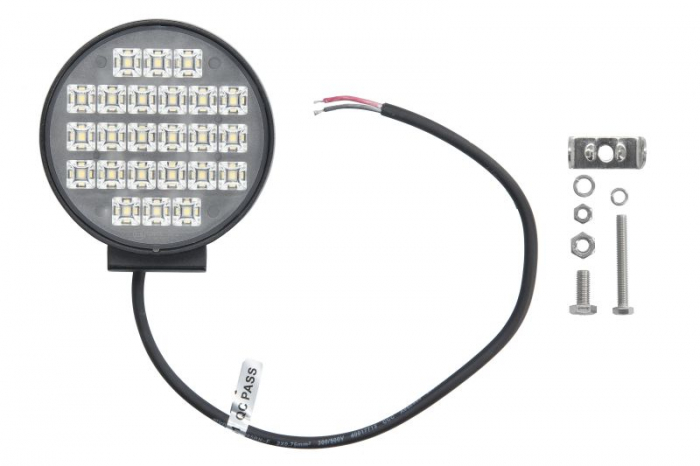 Lumina lucru (LED, 9 12 24 32V, 24W, 2000lm, numar diode: 24, inaltime: 135mm, adancime: 39mm, diametru: 114mm, lungime cablu: 0,2m)