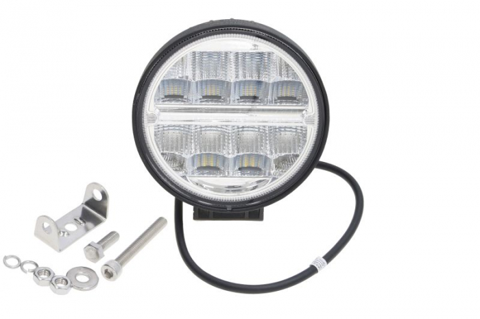 Lumina lucru (LED, 9 36V, 24W, 2272lm, lungime: 129mm, inaltime: 151mm, adancime: 51,5mm, diametru: 128mm, 2 generatie; rotund; Tehnologia RFT)