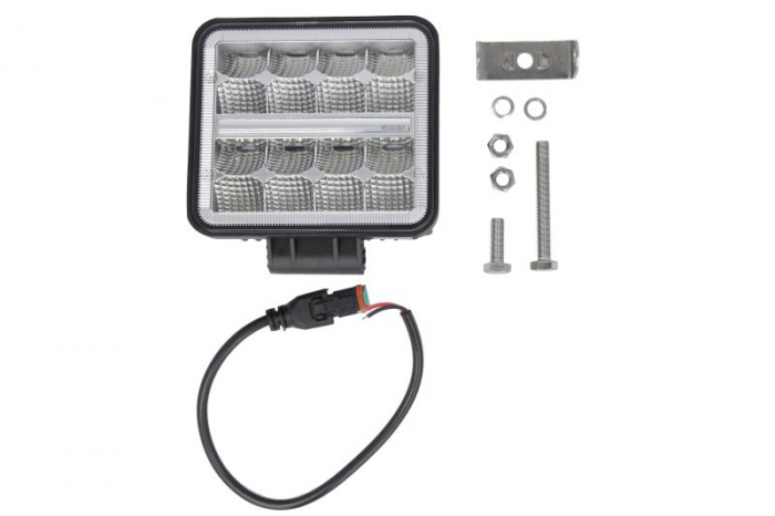 Lumina lucru (LED, 9 36V, 24W, 2272lm, numar diode: 16, lungime: 128mm, inaltime: 139mm, adancime: 48,5mm, lumina dispersata; dreptunghiular; RFT technology)