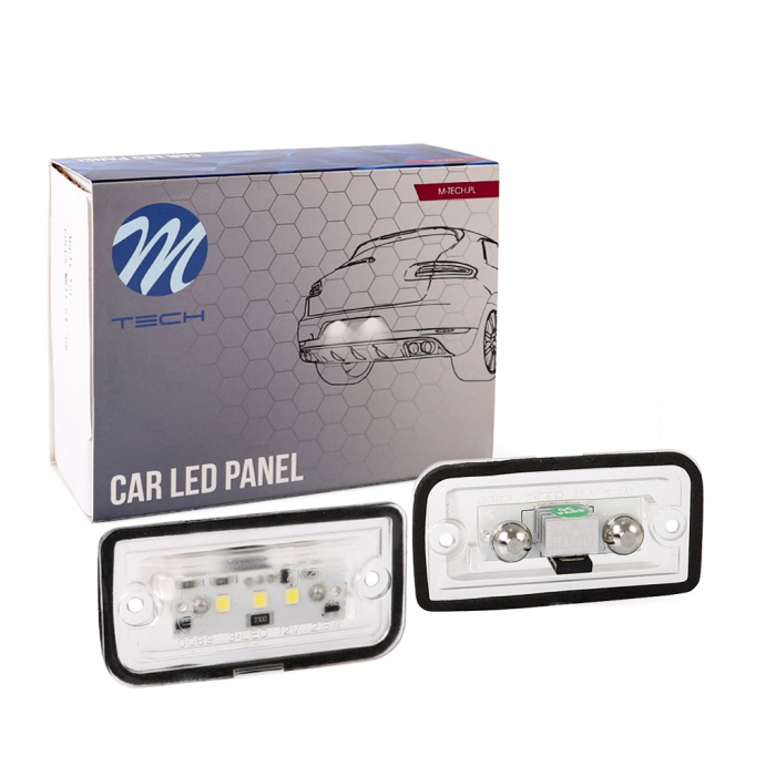 Lumina numar inmatriculare, culoare lumina: alb; set, 12V, cu aprobare circulatie potrivit MERCEDES C (W203), CLK (A209), CLK (C209), SL (R230); CHRYSLER CROSSFIRE 05.00-01.12 [3]