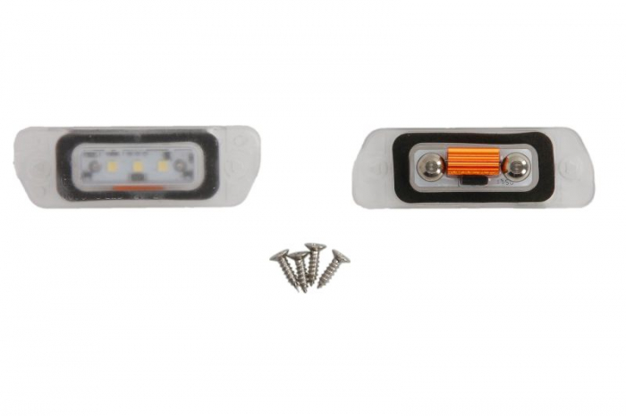 Lumina numar inmatriculare, culoare lumina: alb; set, 12V, cu aprobare circulatie potrivit MERCEDES GL (X164), M (W164), R (W251, V251) 02.05-12.14