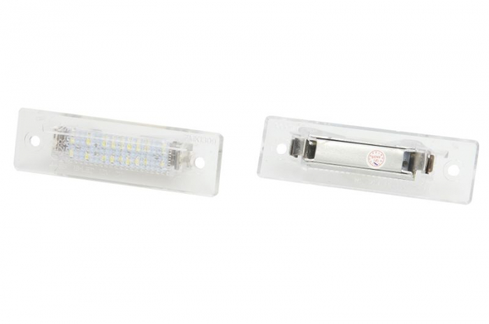 Lumina numar inmatriculare, culoare lumina: alb; set, 12V, cu aprobare circulatie potrivit PORSCHE 911, 911 TARGA 12.88-05.94