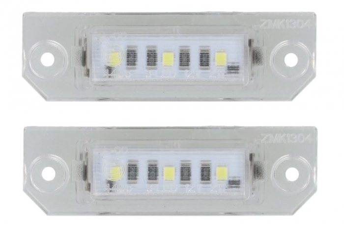 Lumina numar inmatriculare, culoare lumina: alb; set, 12V, cu aprobare circulatie potrivit VW GOLF IV 08.97-06.06