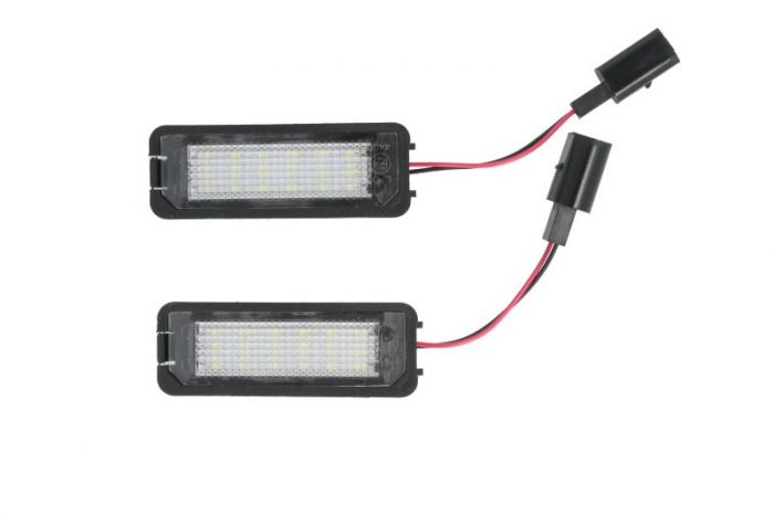Lumina numar inmatriculare, culoare lumina: alb; set, 12V, cu aprobare circulatie potrivit VW GOLF IV, LUPO I, NEW BEETLE, POLO 08.97-10.10